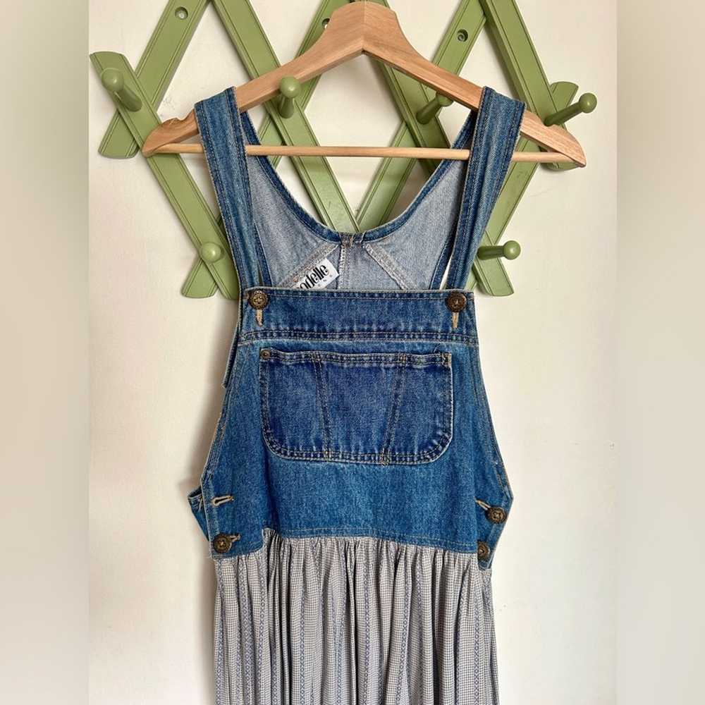 90's Vintage Maxi Overall Dress Size Medium - image 2