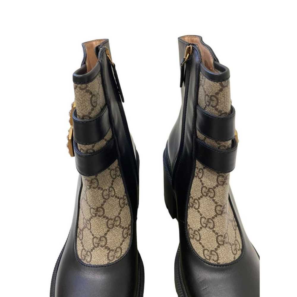 Gucci Leather biker boots - image 4