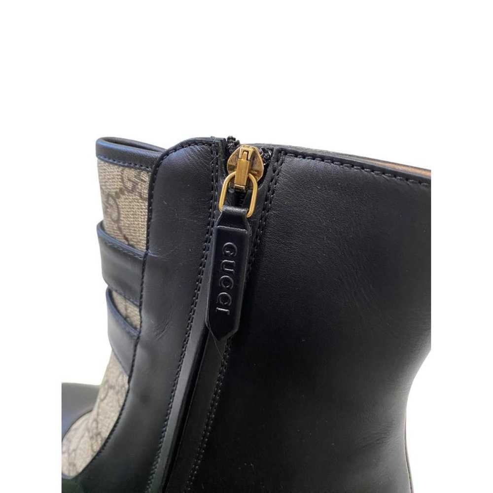 Gucci Leather biker boots - image 7