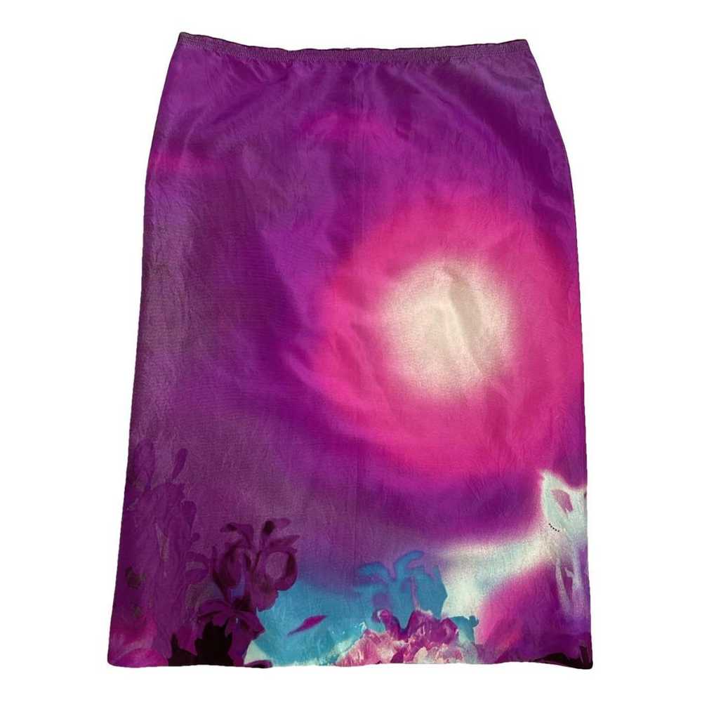 Prada Silk mid-length skirt - image 1