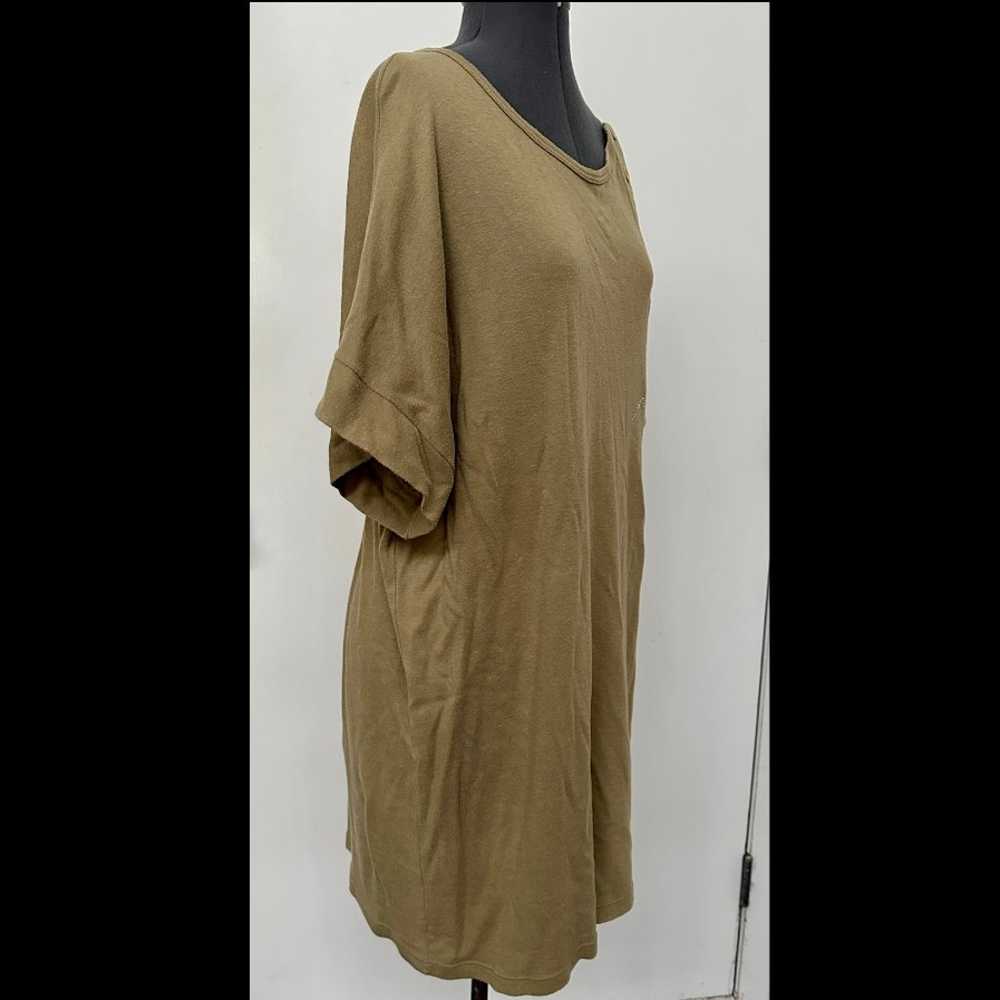 VINTAGE 1980s KRIZIA MAGLIA TAN BROWN TSHIRT JERS… - image 4