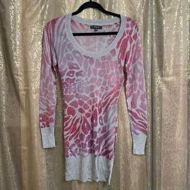 Vintage y2k Express pink purple silver metallic s… - image 1