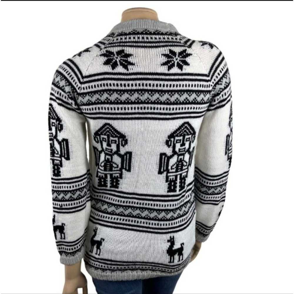 Vintage Handmade Peruvian Llama Sweater NWOT - image 2