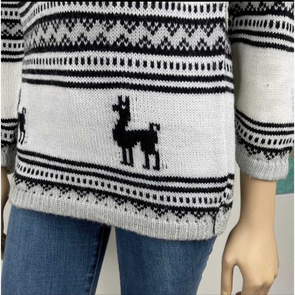 Vintage Handmade Peruvian Llama Sweater NWOT - image 3