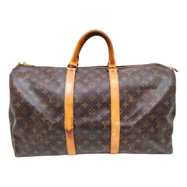 Louis Vuitton Keepall cloth travel bag