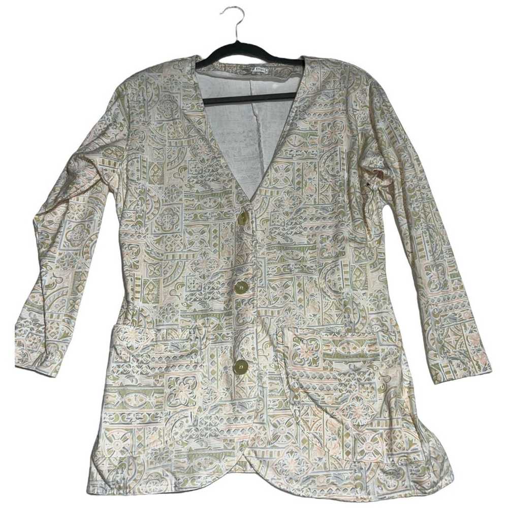 Jennifer reed cardigan 100% cotton 90s small - image 2