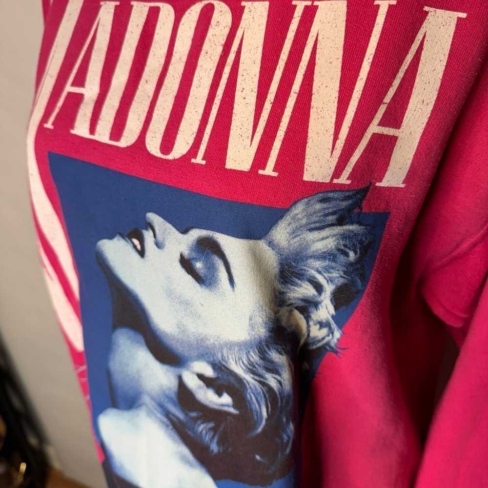 Madonna oversized True Blue Vintage Hot Pink Swea… - image 2