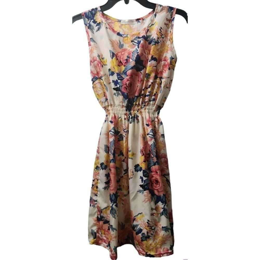 Topshineworld Dress Medium Floral  Lightweight Sl… - image 1