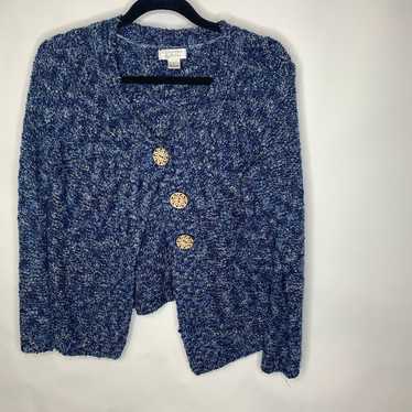 Vintage Blue Cottagecore Cardigan Sweater Sz Mediu