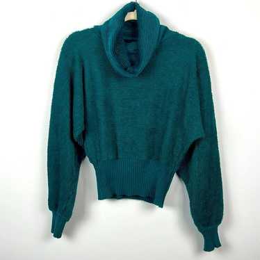 Vintage Gitano cowl neck teal sweater