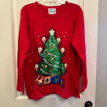 The Quacker Factory Vintage Sequin Christmas Sweat