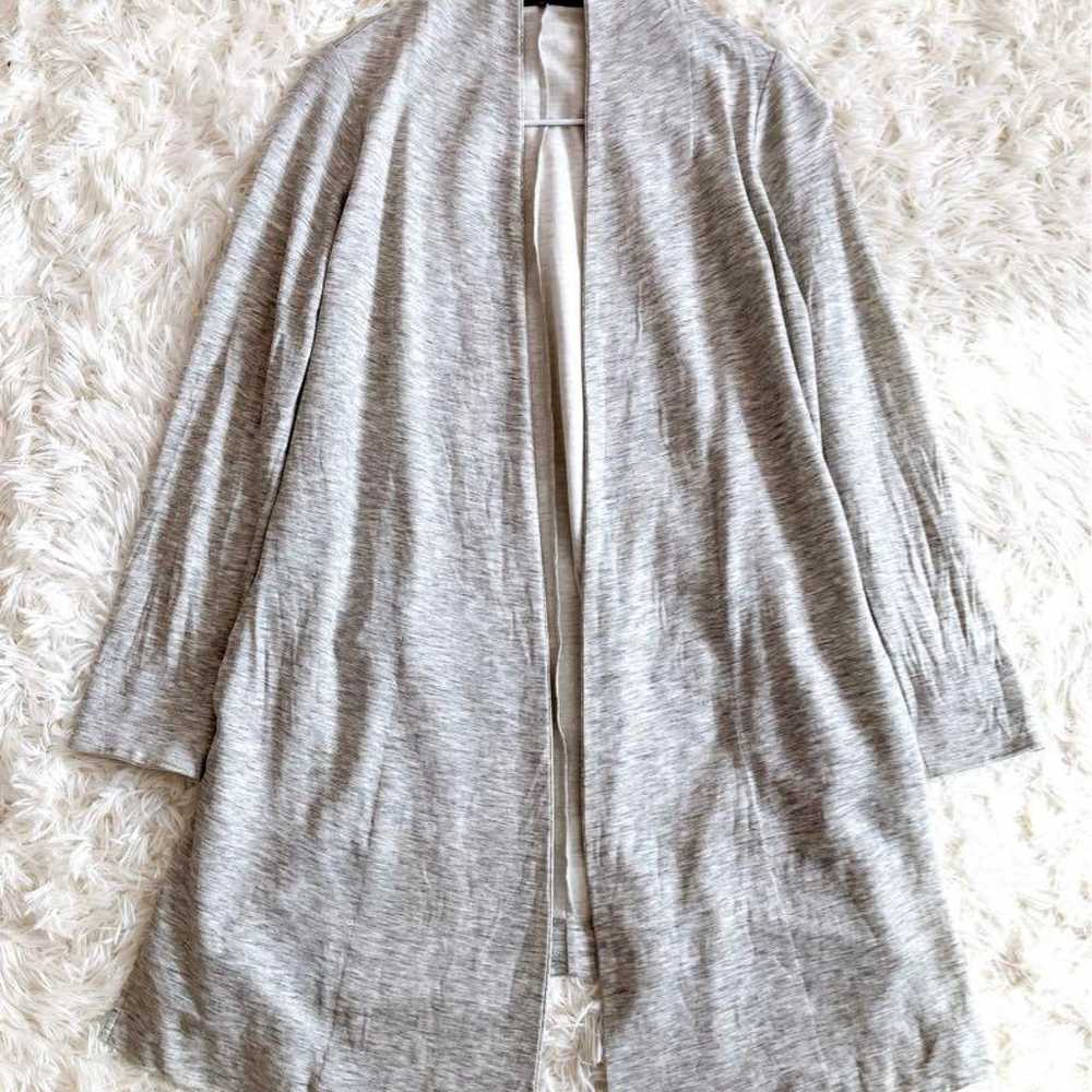 【Untitled】Long Cardigan Light Grey M - image 1