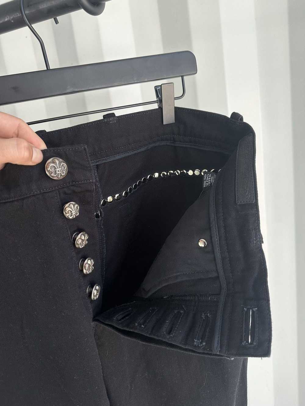 Chrome Hearts Studded Fleur Knee Denim RARE!! - image 6