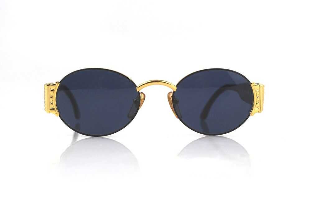 Fendi Fendi Gold Silver Logo Black Sunglasses - image 4