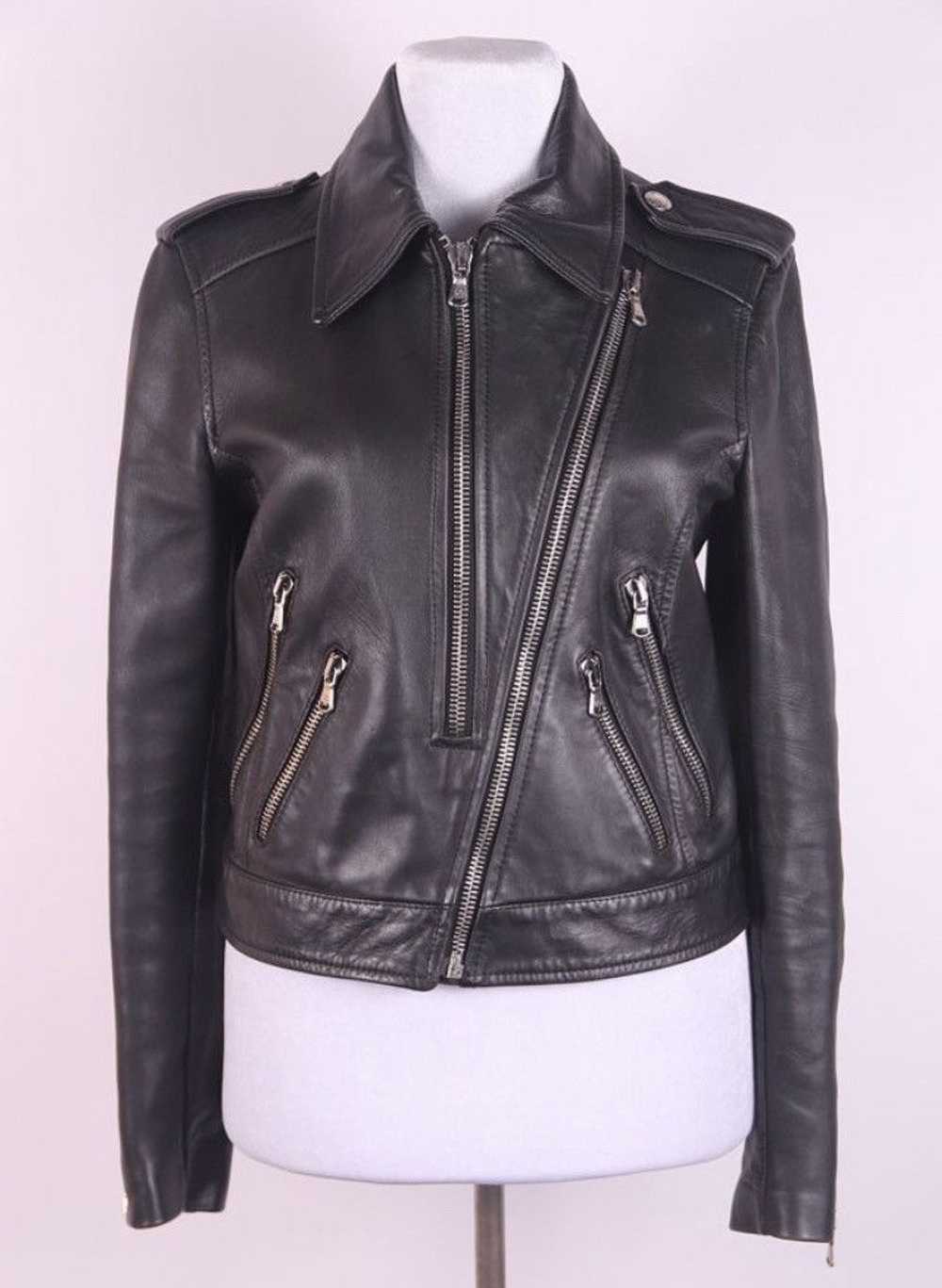 Dolce & Gabbana Dolce Gabbana Leather Biker Zip U… - image 1