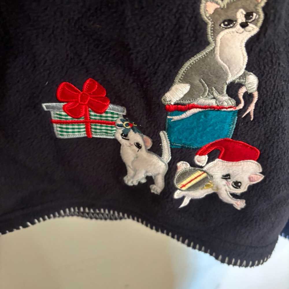 Vintage 90s Grannycore Cat Christmas Sweater - image 4