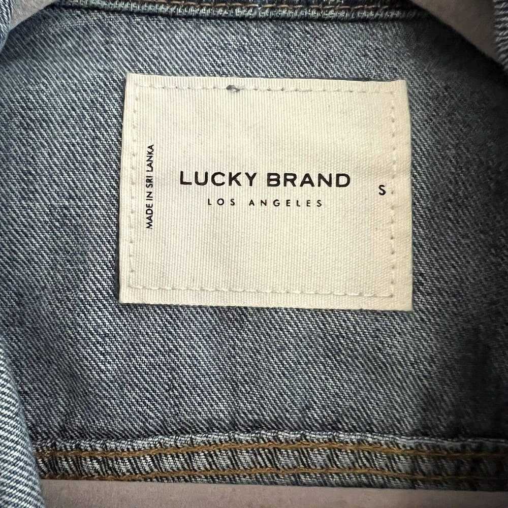 Lucky Brand Trucker Jean Jacket Size Small - image 6