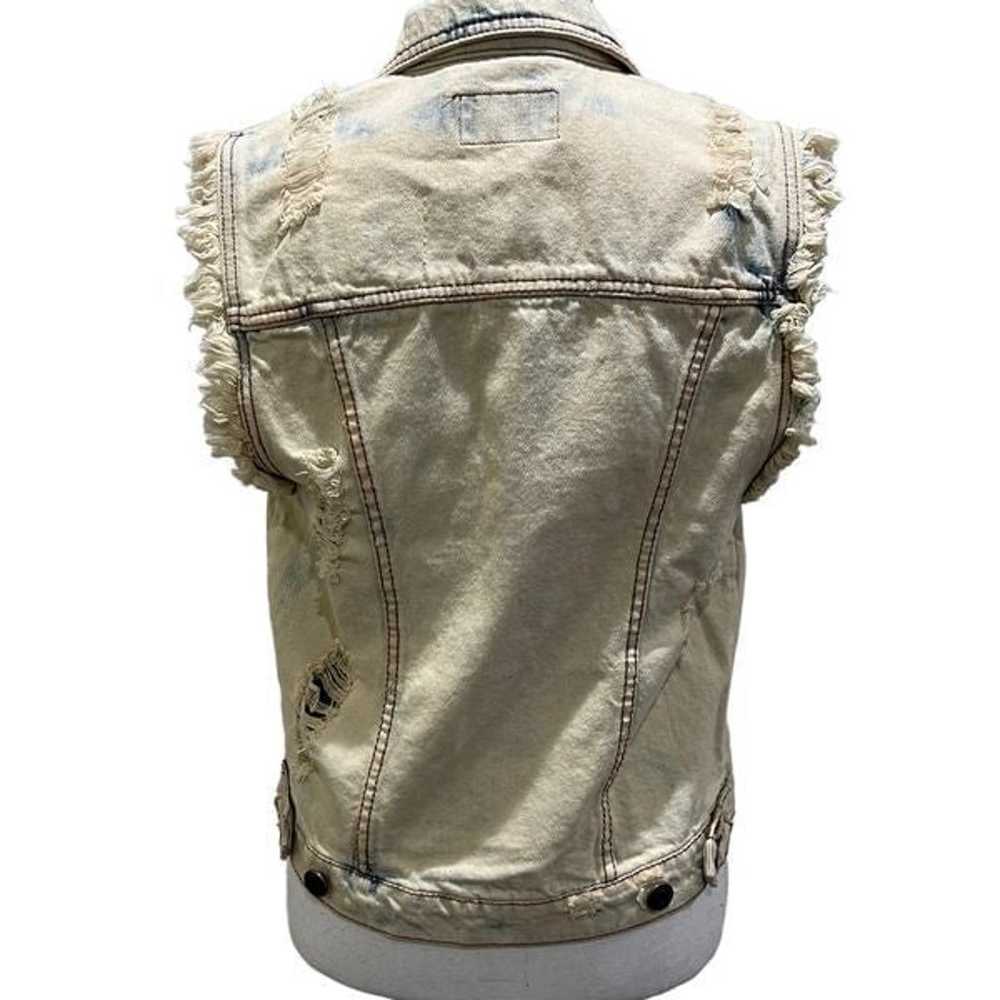 JW SIGNATURE distressed denim jean jacket - S - image 4