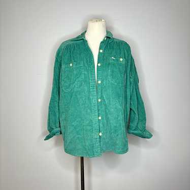 Lee- Green Relaxed Fit Corduroy Button Up Jacket - image 1