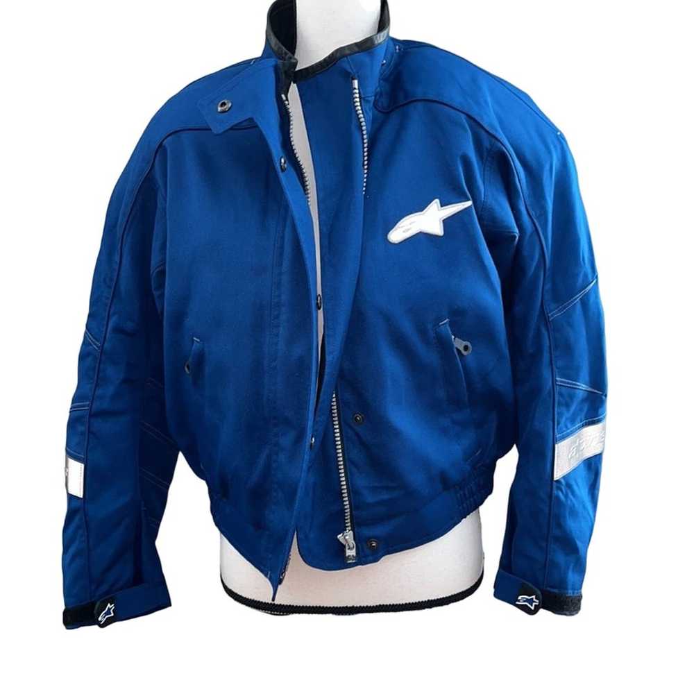 Blue Alpinestars Racing Jacket w/ Removable Paddi… - image 1