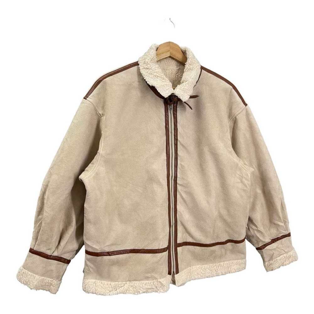 Japanese Brand × Vintage VINTAGE UNBRAND SHERPA J… - image 2