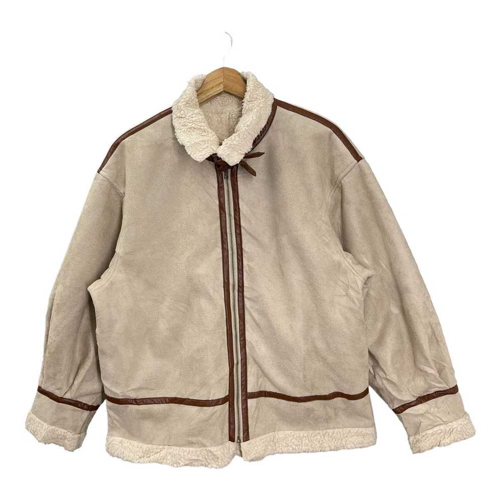 Japanese Brand × Vintage VINTAGE UNBRAND SHERPA J… - image 3