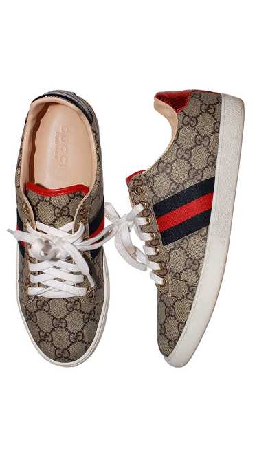 Gucci Monogram Leather Sneakers