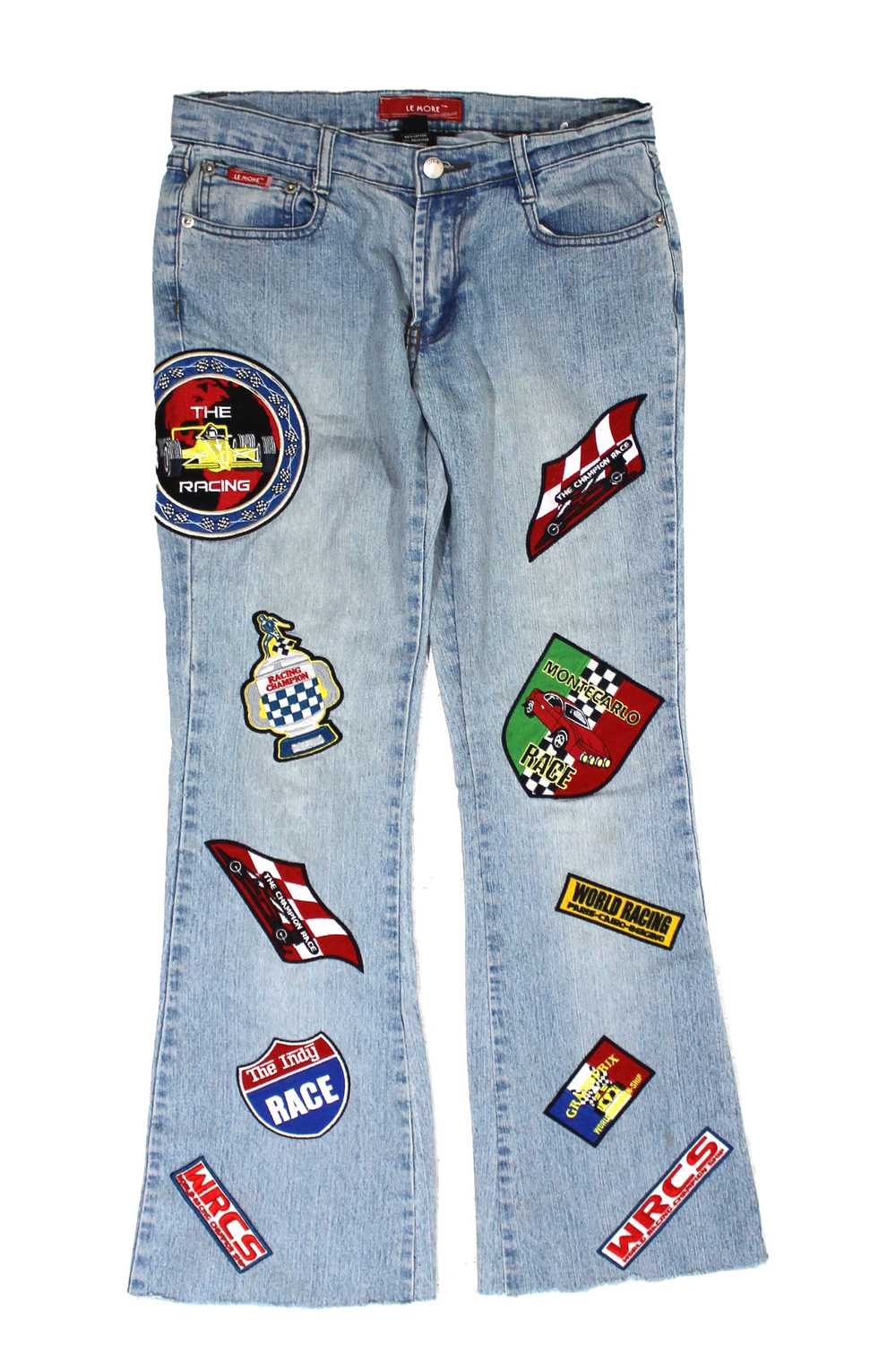 Le More Patched Boot Cut Jeans - image 1