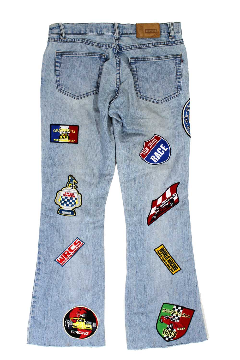 Le More Patched Boot Cut Jeans - image 3