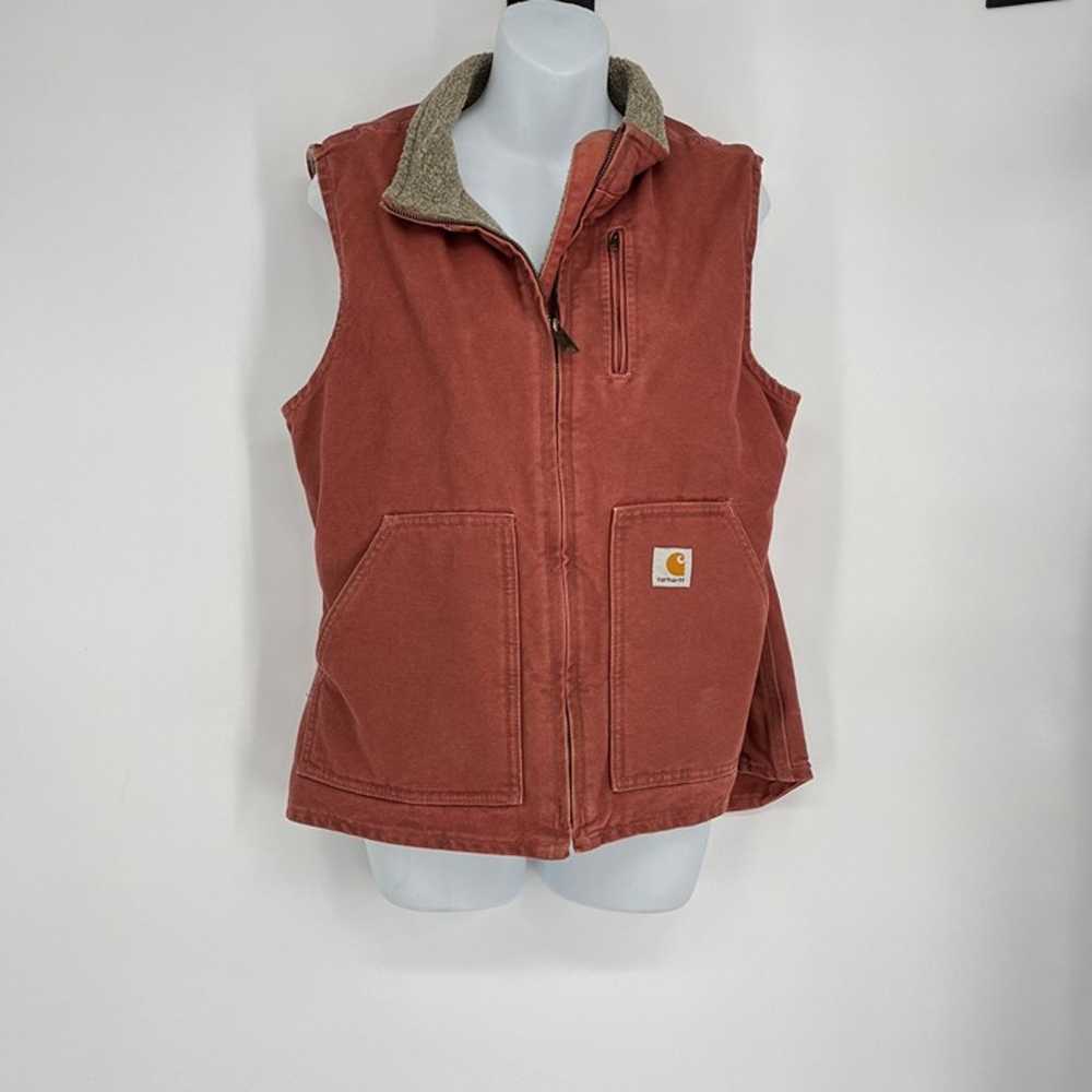 CARHARTT Vest Duck Sherpa Lined Women's WV001 VRS… - image 6