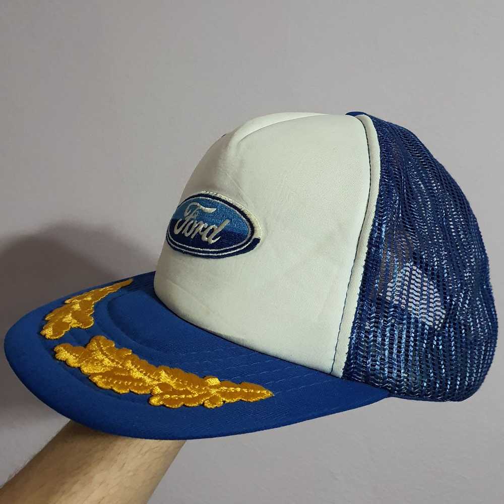 Ford × Trucker Hat × Vintage Ford Center Logo Tru… - image 2