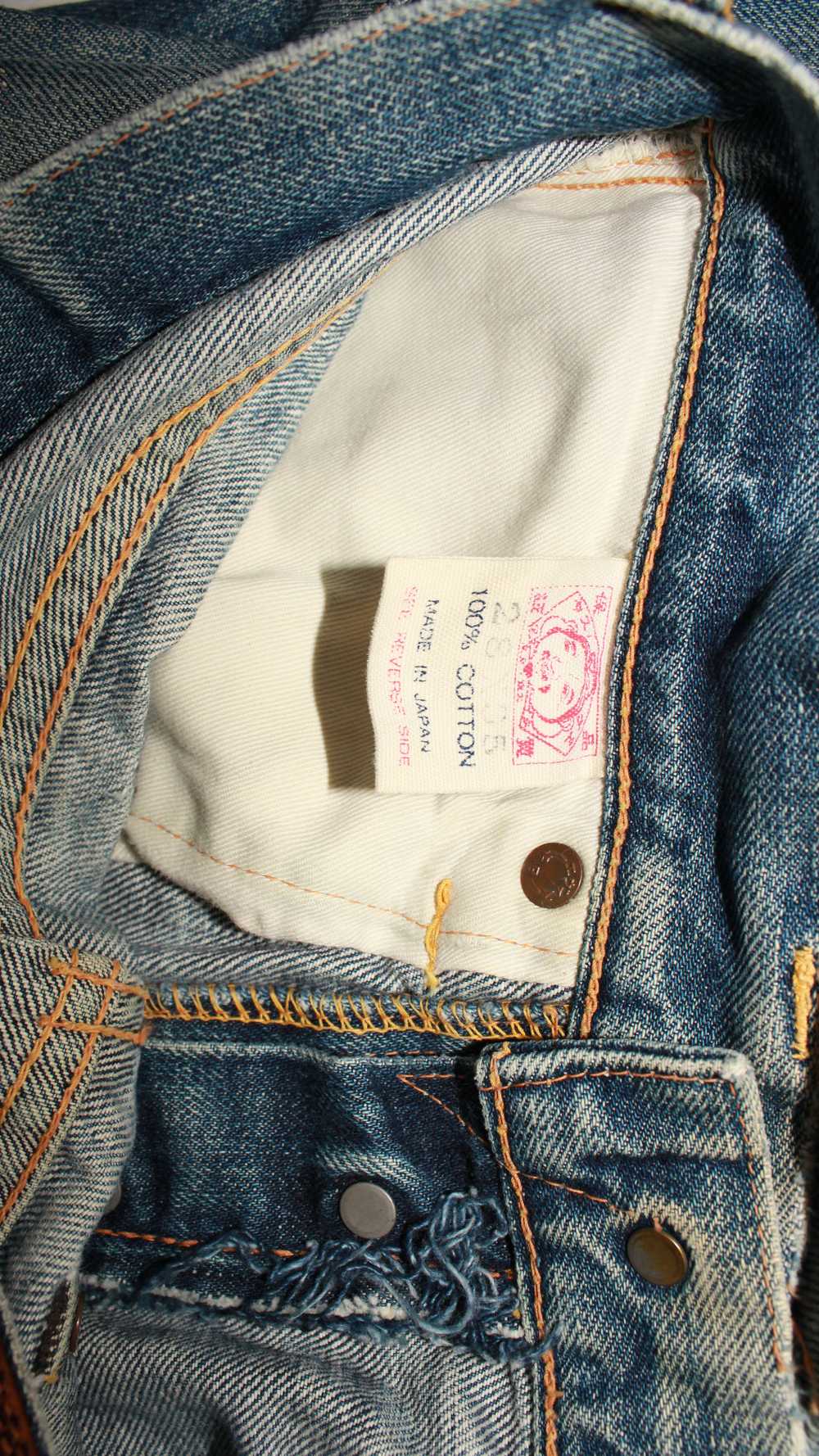 Evisu Distressed Washed Denim - image 2