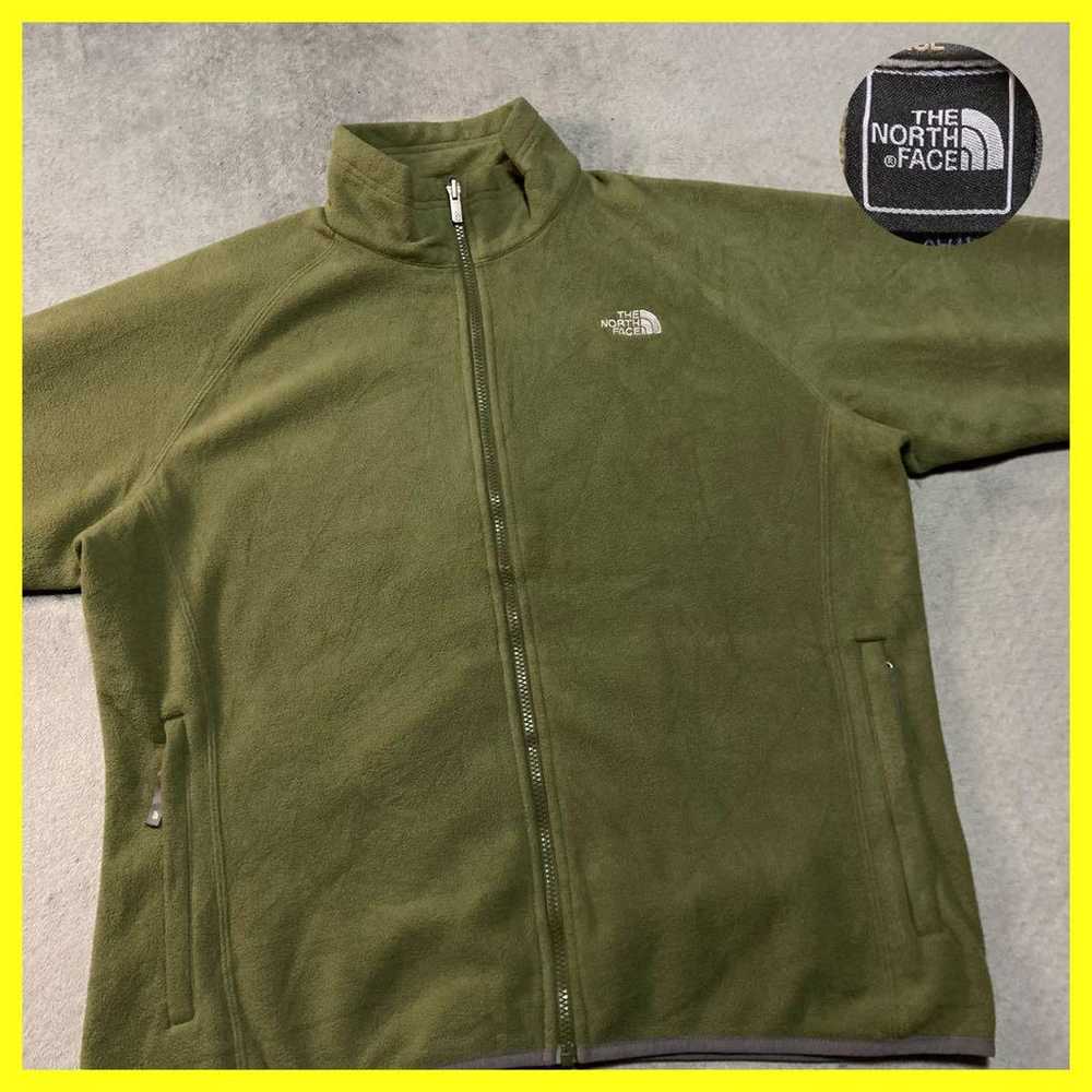 TheNorthFace Olive XL Fleece Jacket - image 1