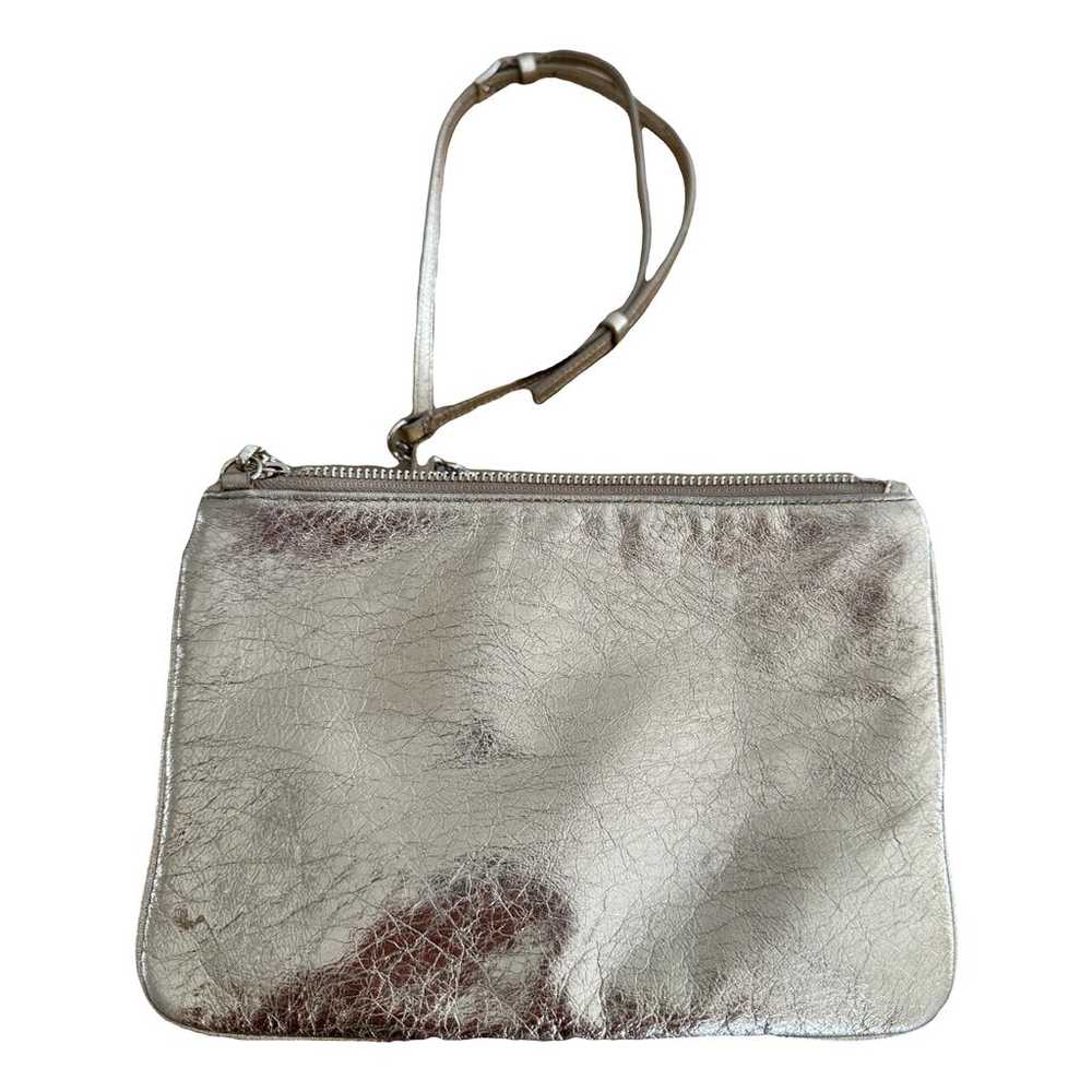 Sandro Addict leather clutch bag - image 1