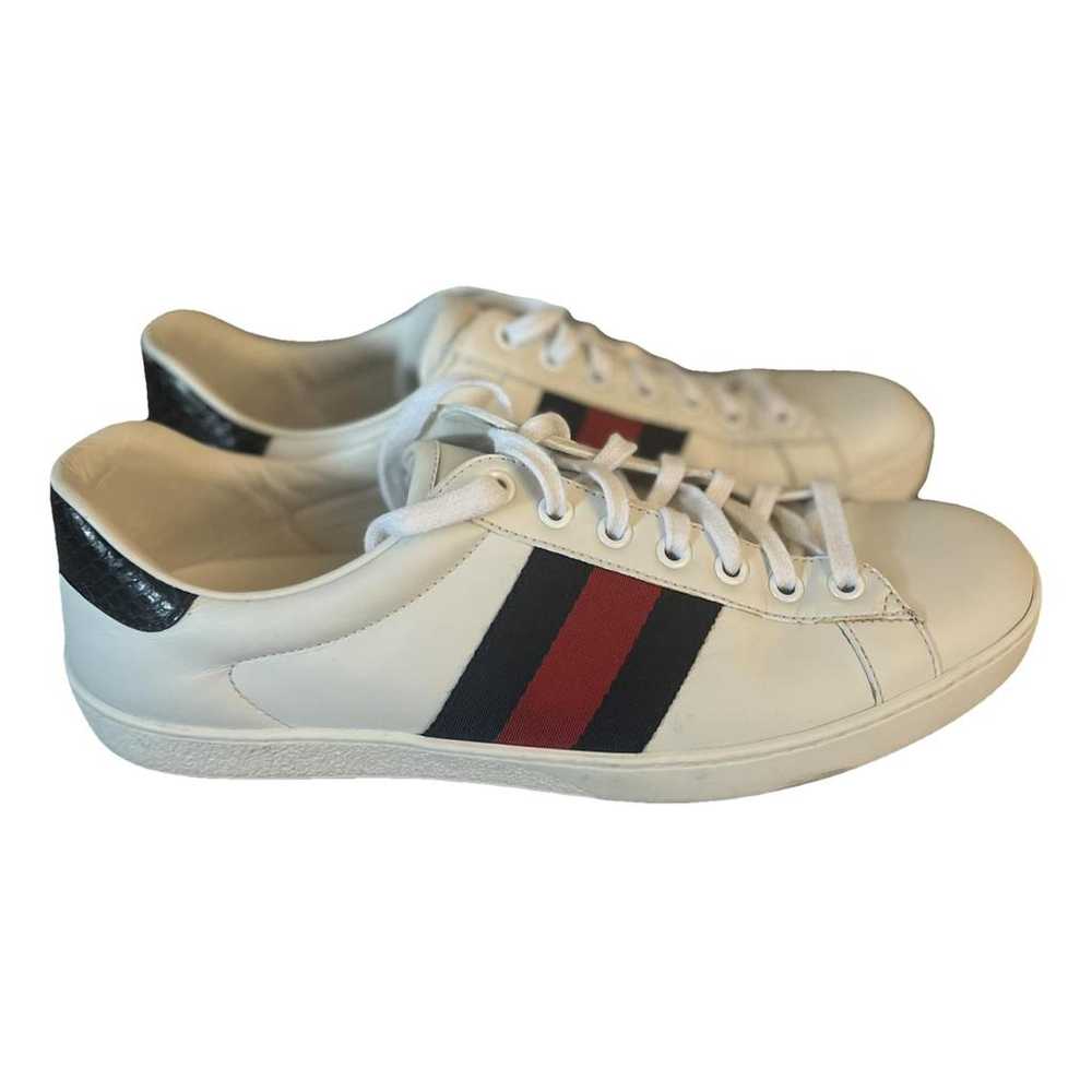 Gucci Ace leather low trainers - image 1