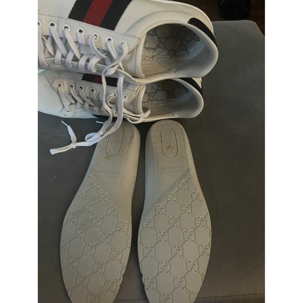 Gucci Ace leather low trainers - image 5