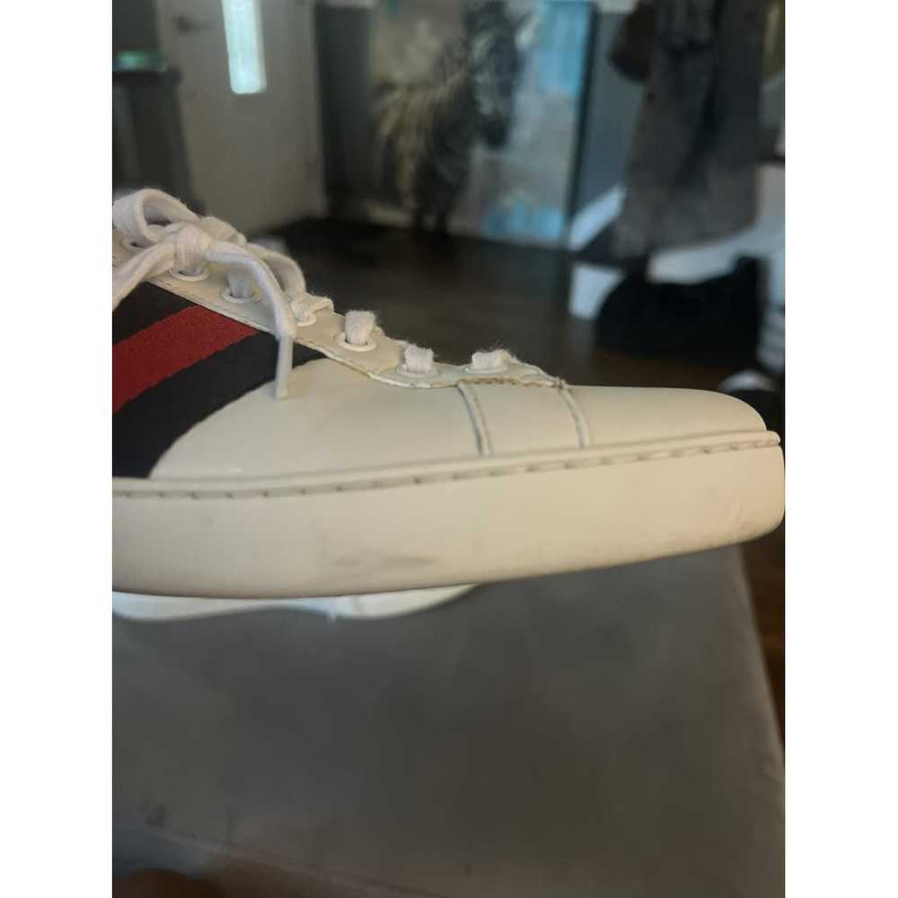 Gucci Ace leather low trainers - image 8