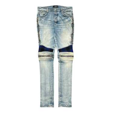 Amiri Amiri MX2 Blue Plaid Patch Jeans Clay Indigo