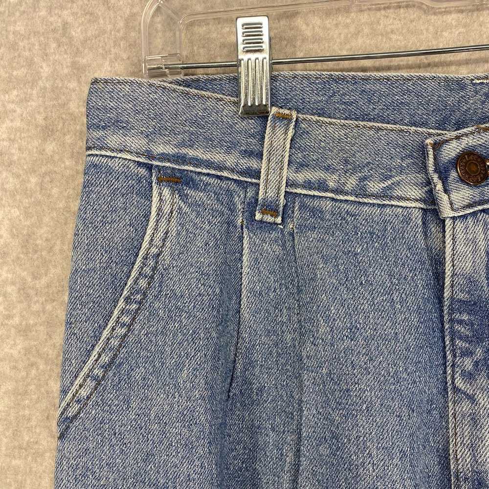 Vintage Lee Jeans Womens Sz 10 Long Pleated High … - image 5