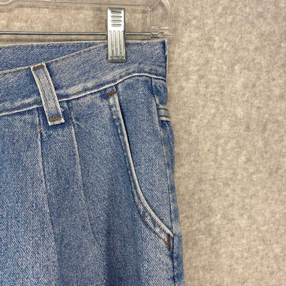 Vintage Lee Jeans Womens Sz 10 Long Pleated High … - image 7