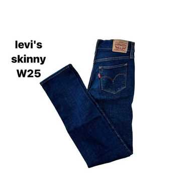 Levi's skinny W25 denim jeans vintage blue pants