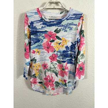 Tommy Bahama Tommy Bahama Top Womens XS Floral 3/4