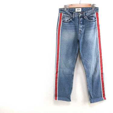 ◇ ZARA * TRF Denim Jeans Pants Line Jersey Style … - image 1