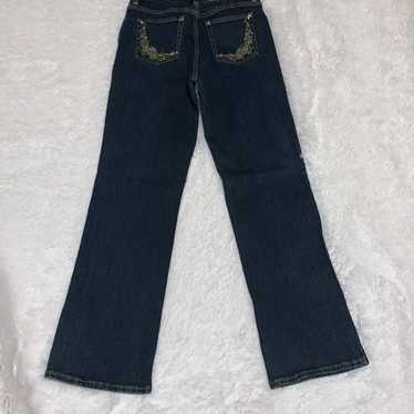 Vintage Lawman Gold Embroidered Western Jeans Siz… - image 1