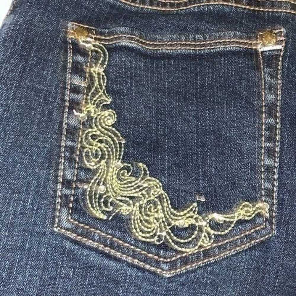 Vintage Lawman Gold Embroidered Western Jeans Siz… - image 3