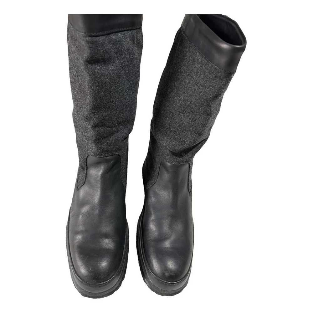 Hogan Leather biker boots - image 1