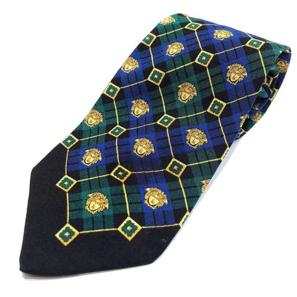 ☆[VERSACE] Versace Tie Vintage Check Medusa - image 1