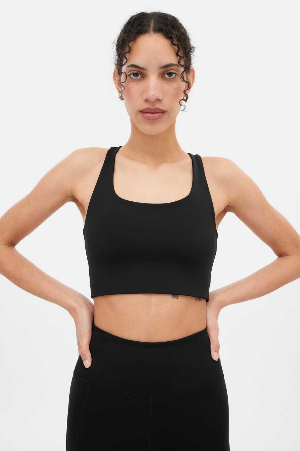 Girlfriend Collective Black Paloma Racerback Bra - image 1