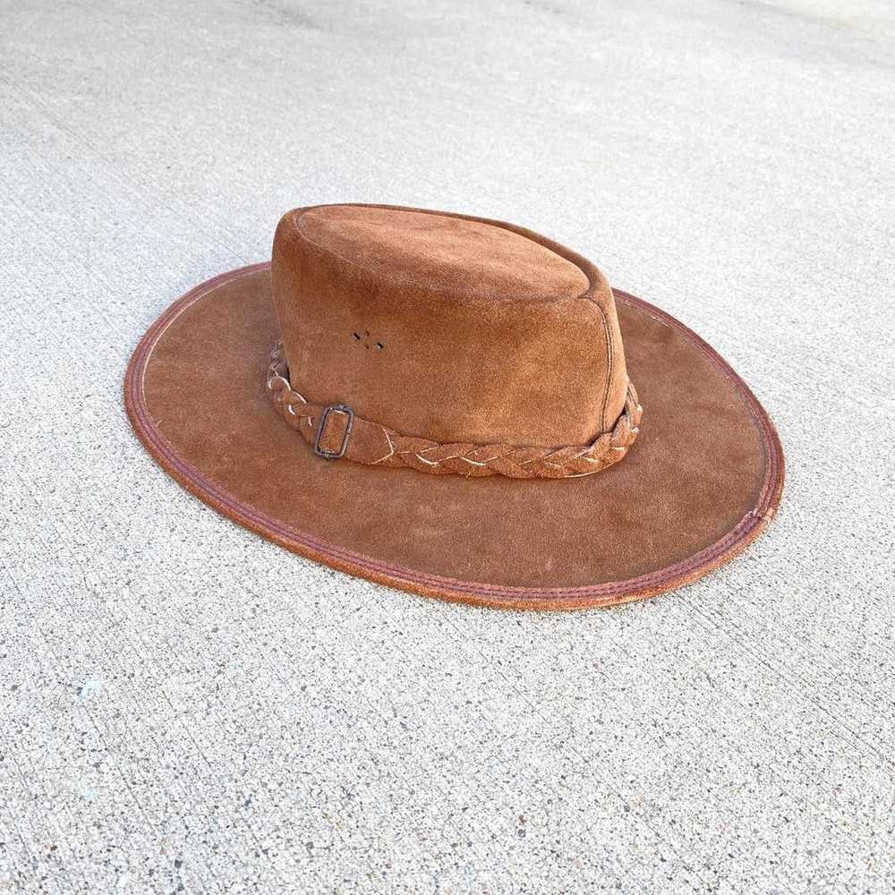 Vintage OVERLANDER Made in Australia Leather Cowb… - image 1