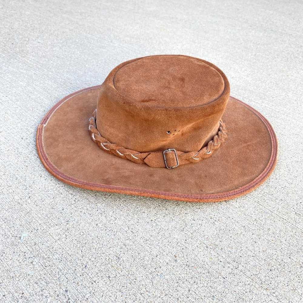 Vintage OVERLANDER Made in Australia Leather Cowb… - image 2